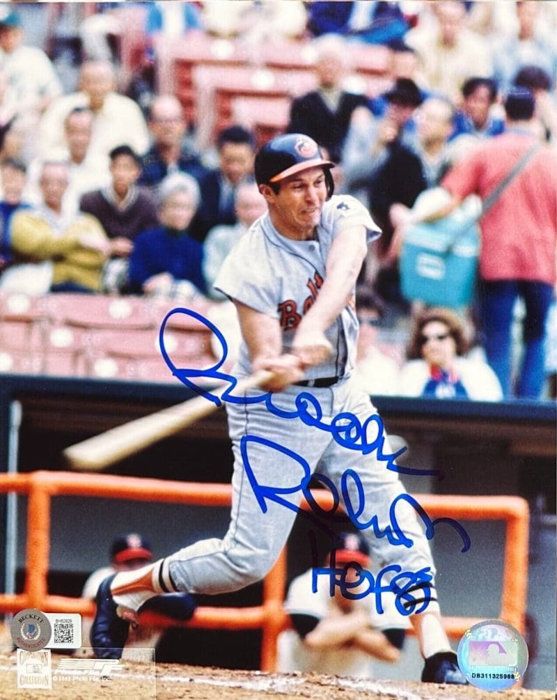 Brooks Robinson Signed Autograph 8x10 Beckett Authen Baltimore Orioles