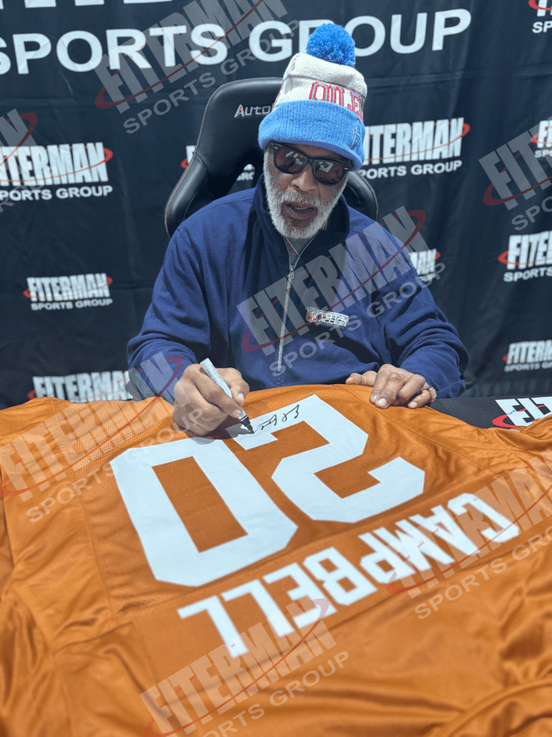 Earl Campbell Signed Autographed Custom Orange White Jersey JSA Authentication - Image 4