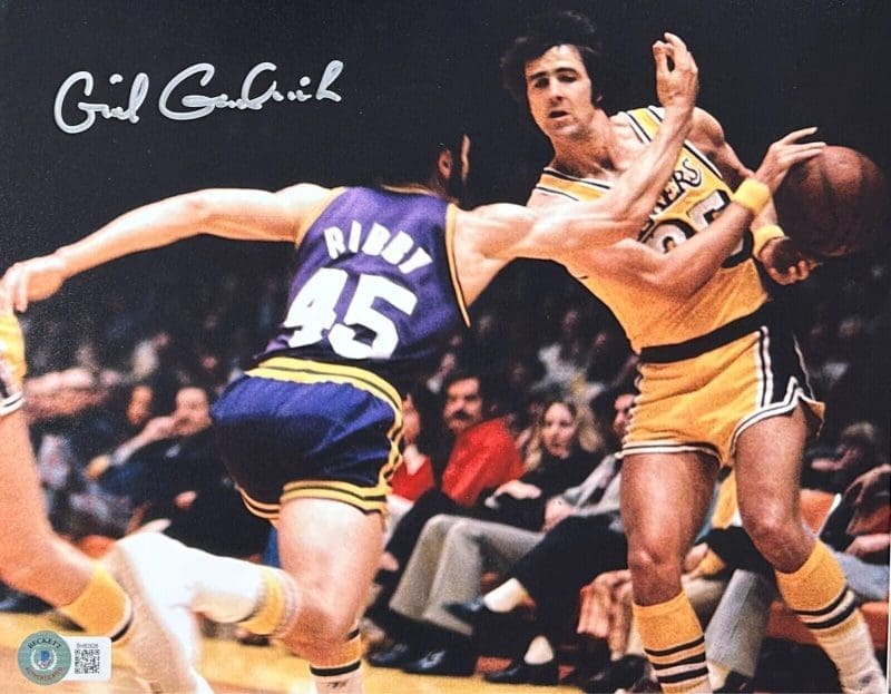 Gail Goodrich Signed Autograph 8x10 Beckett Authen Los Angeles Lakers