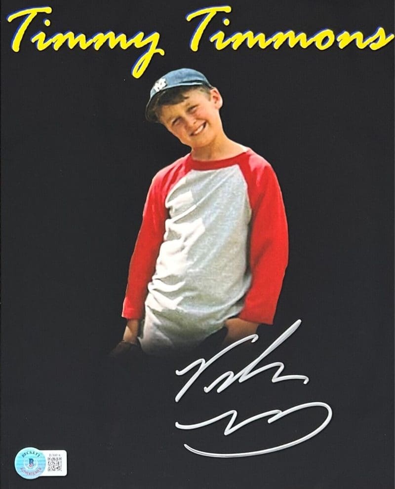 Victor DiMattia "Timmy Timmons" Signed 8x10  Beckett Authentic #1 The Sandlot