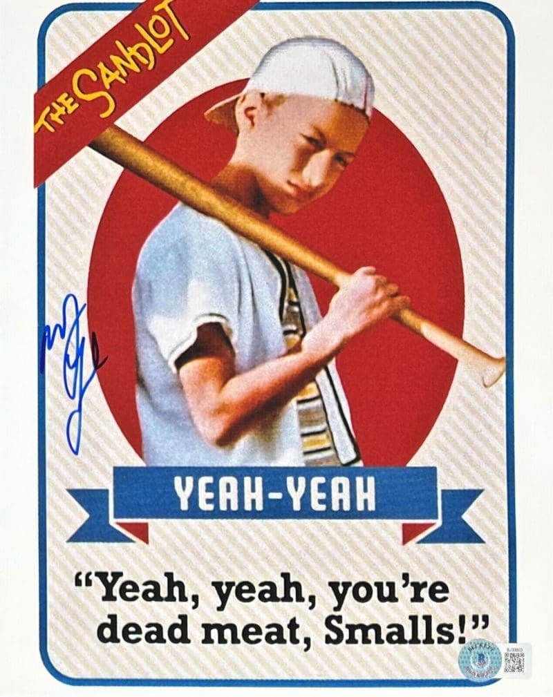 Marty York "Yeah Yeah" Signed 8x10 Beckett Authentic #4 The Sandlot