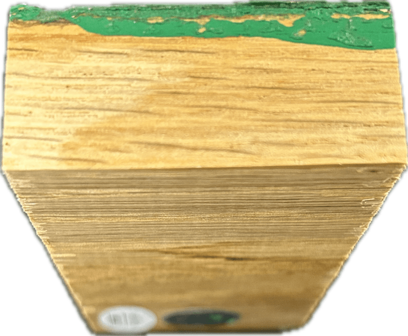 Larry Bird Signed Boston Garden Green Parquet Court Floor 4x2x1 JSA WB602218 - Image 6