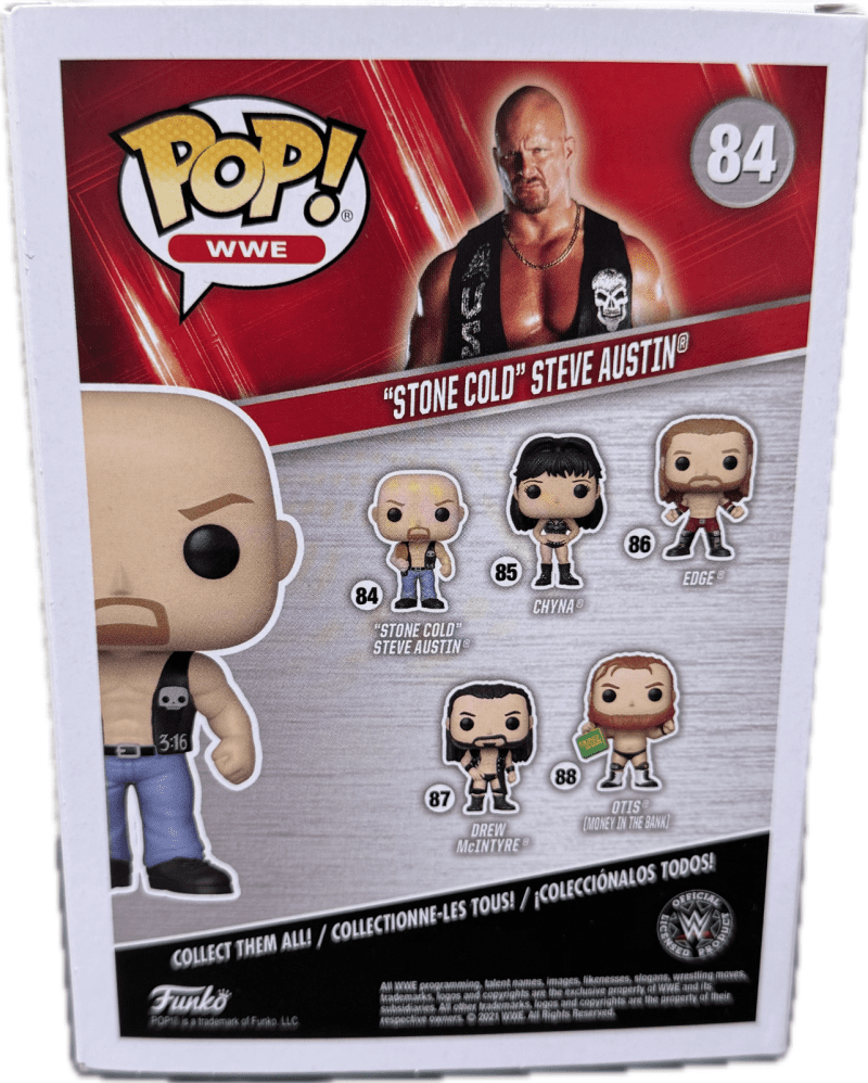 Stone Cold Steve Austin Signed Autographed Funko POP Figure 84 Beckett White - Image 4