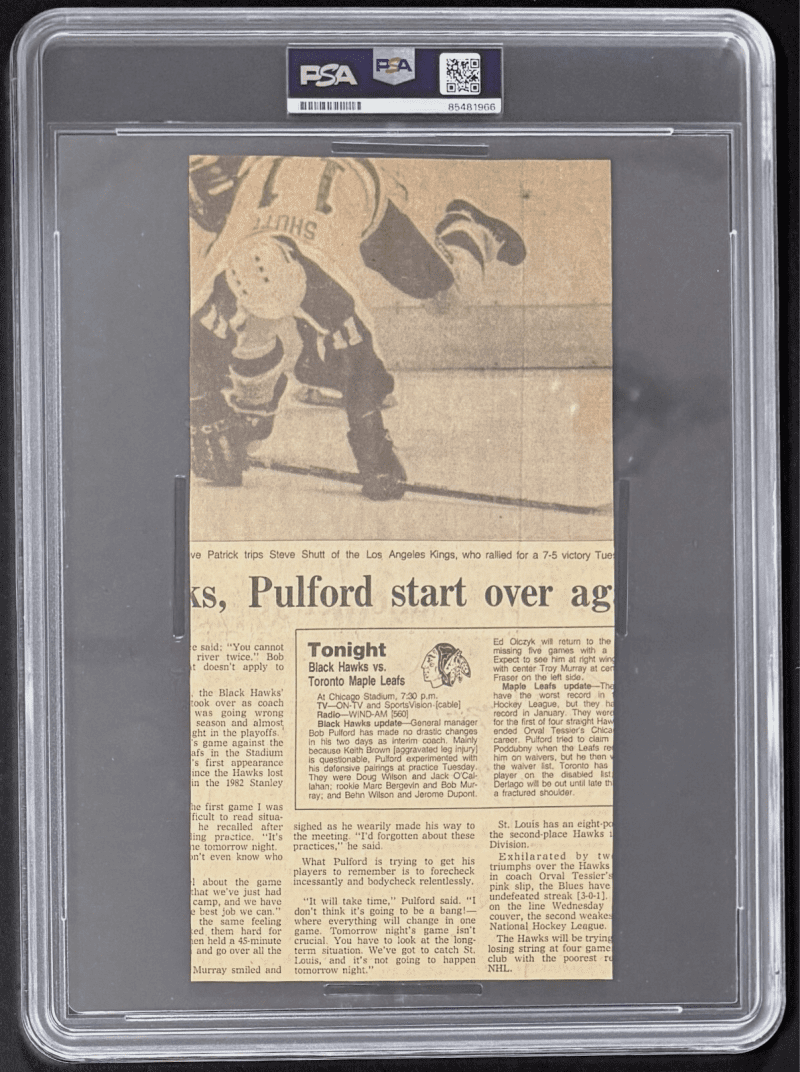Michael Jordan Signed Autogrpahed News Paper Cut Out PSA 85481966 Chicago Bulls - Image 3