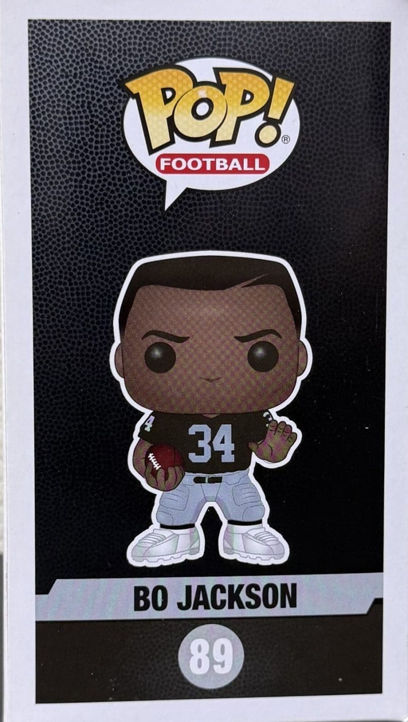 Bo Jackson Signed Autographed Raiders Funko POP Figure 89 JSA Authentic White - Image 3