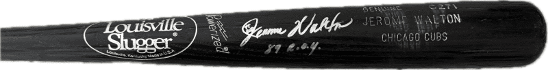 Jerome Walton Signed Cracked Game Used Louisville Slugger Bat 89 ROY Cubs - Image 2