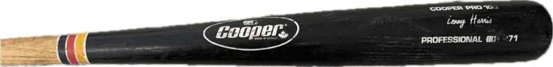 Lenny Harris Cracked Game Used Cooper Pro 100 Bat - Image 2