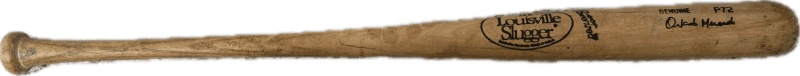 Orlando Mercado Game Used Cracked Louisville Slugger P72 Model Bat