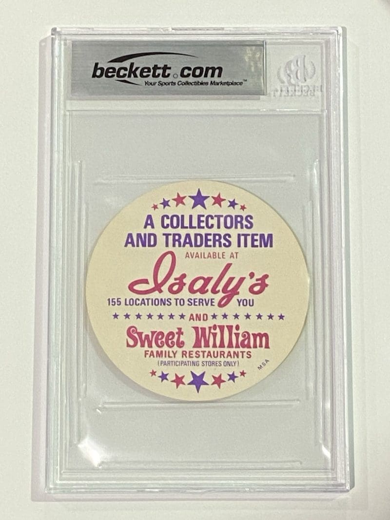 Pete Rose Signed 1976 Isaly's Discs #51 Beckett BAS Cincinnati Reds - Image 2