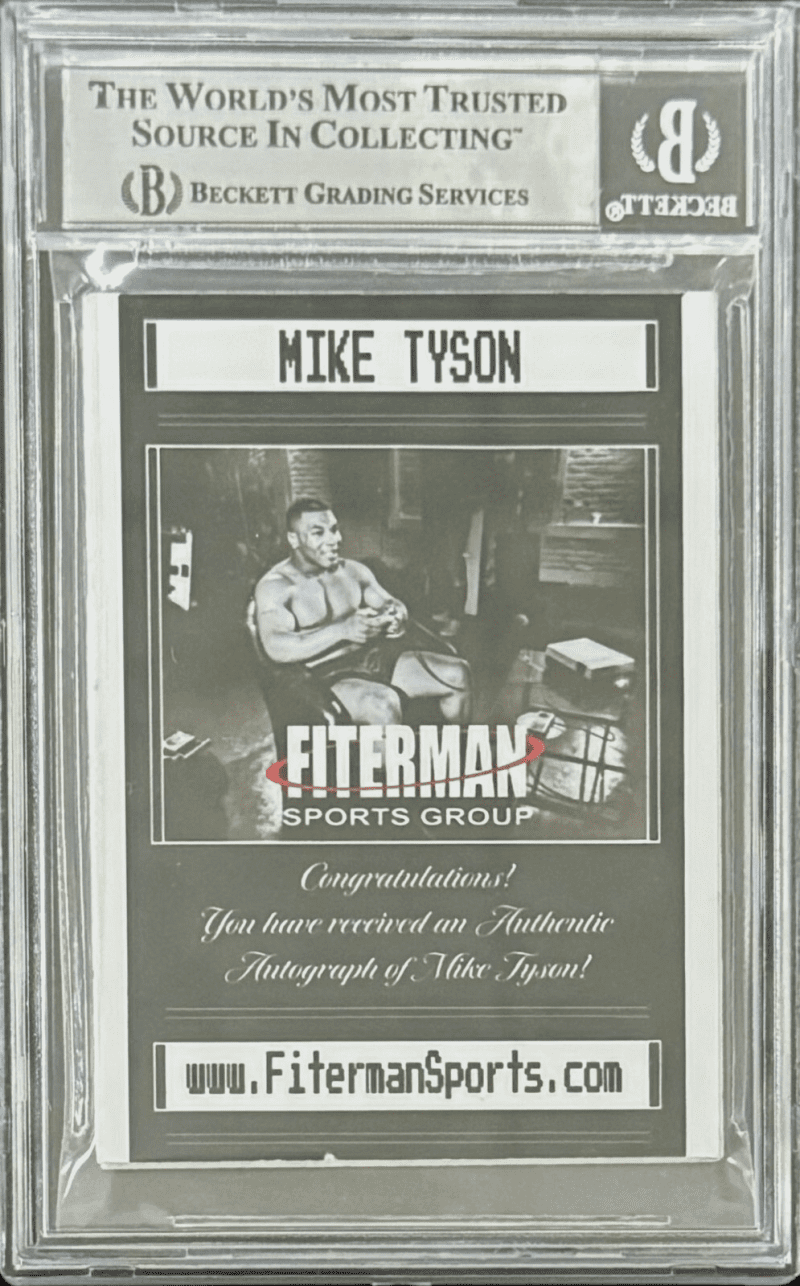 MIKE TYSON 2024 Fiterman Sports Exclusive Punch Out Signed Card BAS 17388408 W A - Image 2