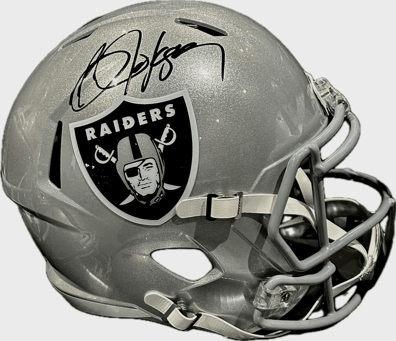 Bo Jackson  Signed Autographed Raiders Full Size Speed Helmet JSA Authenticated