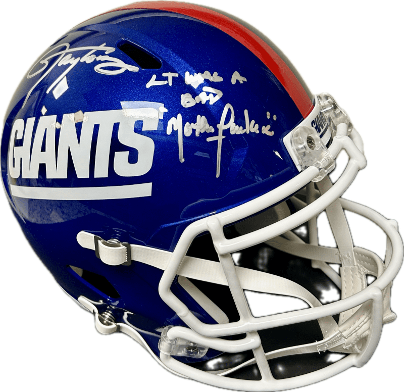 Lawrence Taylor Signed Full Size NY Giants Replica Speed Helmet JSA Bad Mofo 2 - Image 2