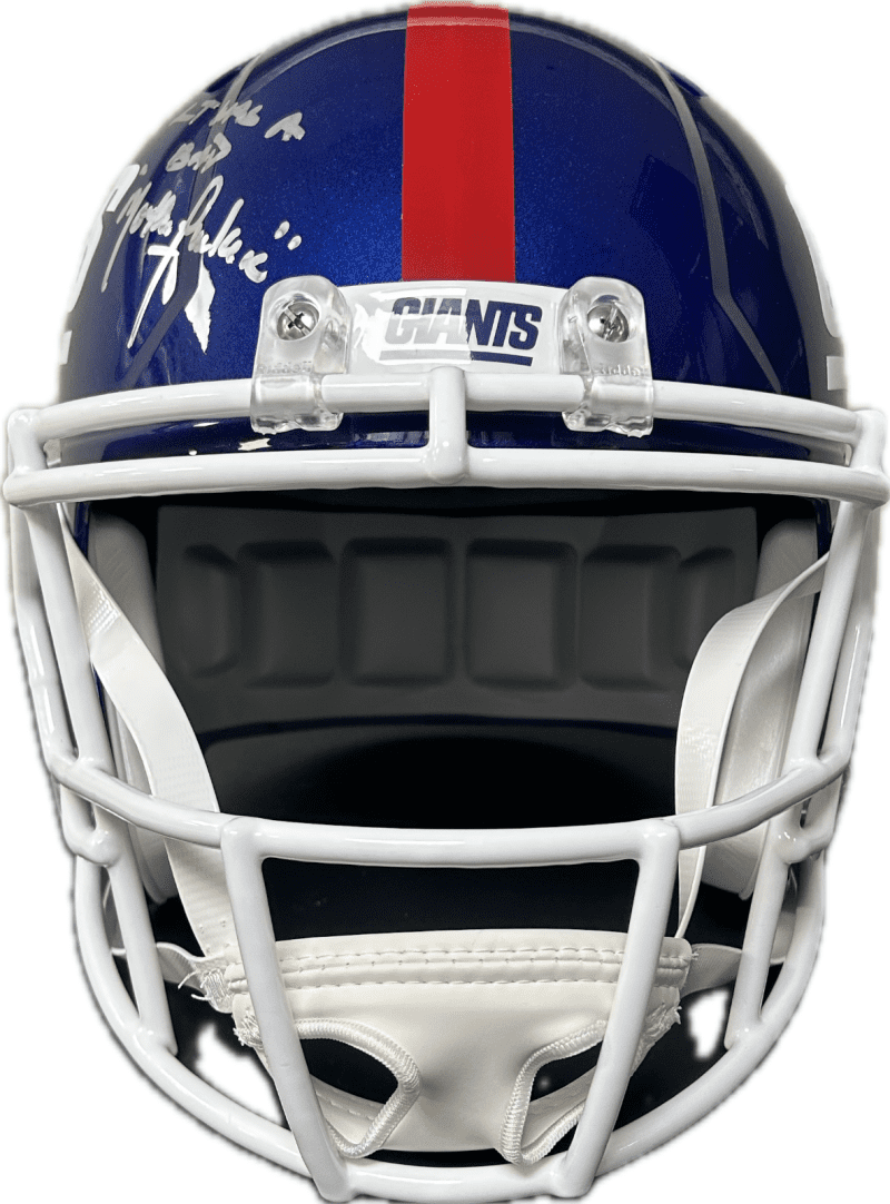 Lawrence Taylor Signed Full Size NY Giants Replica Speed Helmet JSA Bad Mofo 2 - Image 4