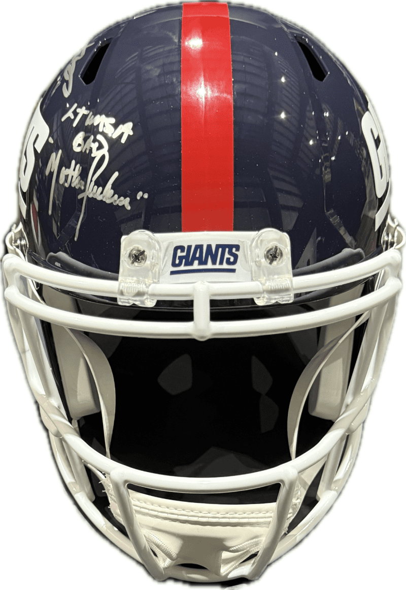 Lawrence Taylor Signed Full Size NY Giants Replica Speed Helmet JSA Bad Mofo 3 - Image 2
