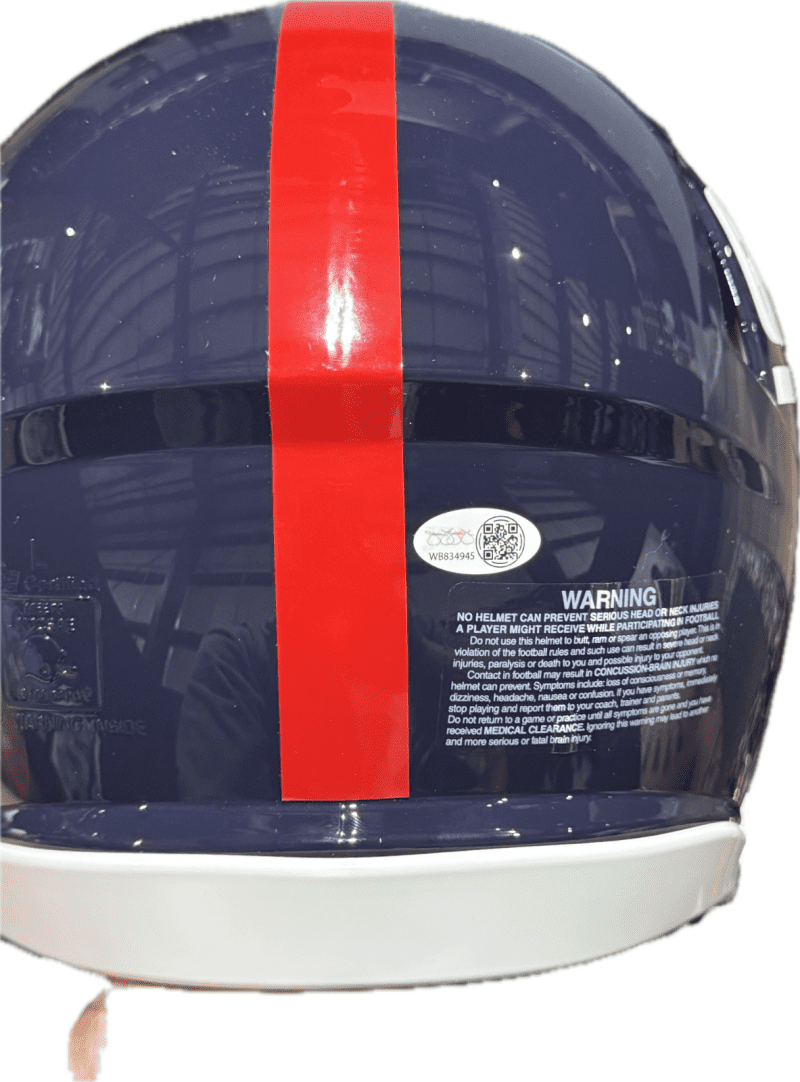 Lawrence Taylor Signed Full Size NY Giants Pro Line Speed Helmet JSA Bad Mofo - Image 5
