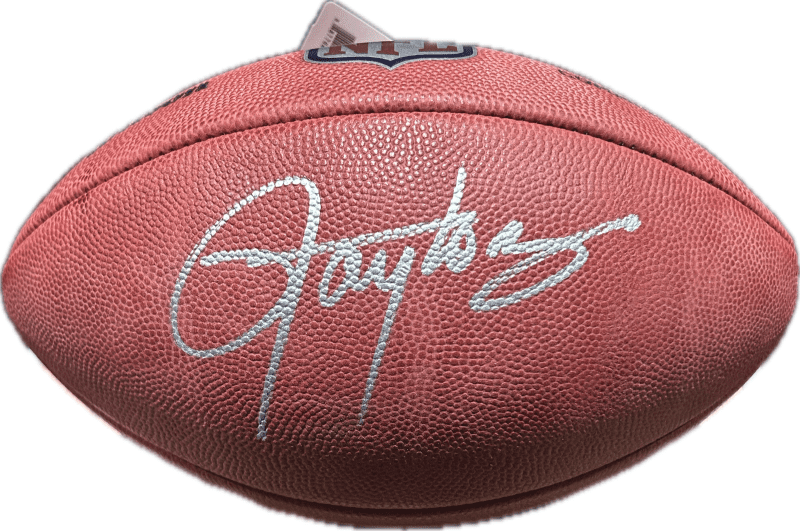 Lawrence Taylor Signed Autographed Wilson Duke Football JSA Authentic