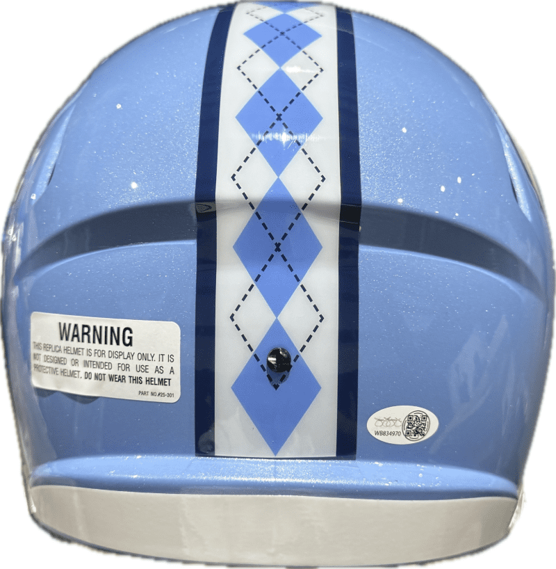 Lawrence Taylor Signed Full Size NC Tar Heels Replica Speed Helmet JSA Authentic - Image 4
