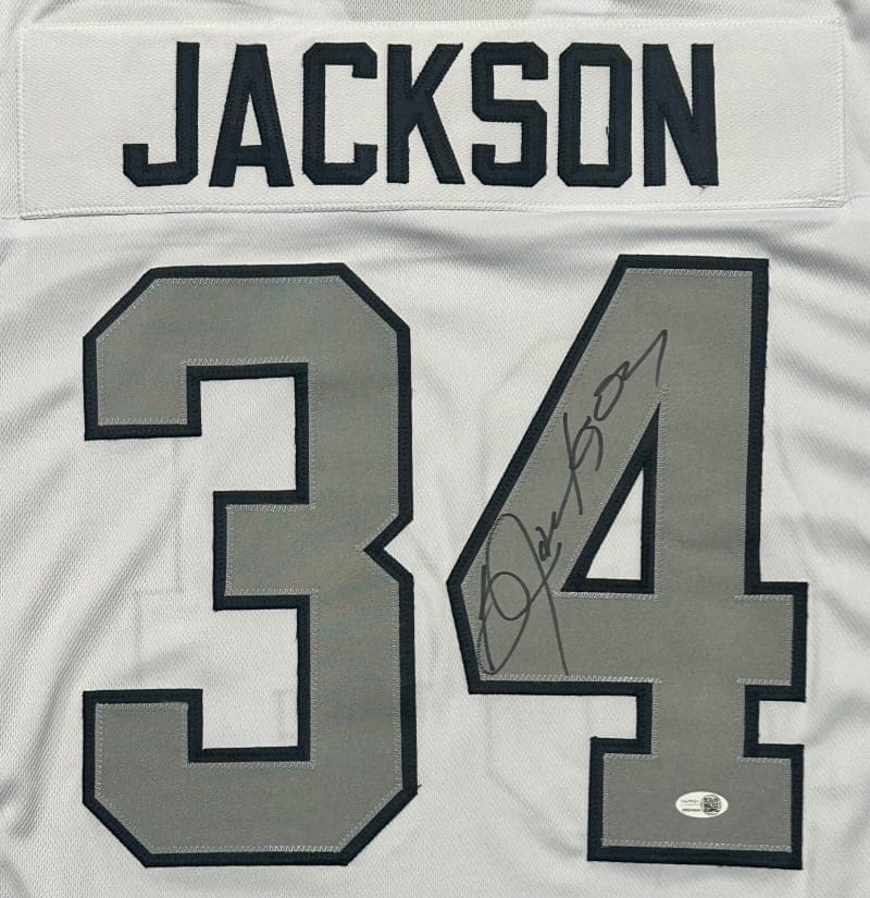 Bo Jackson Signed Autographed Custom White/Gray Jersey JSA Authenticated - Image 2