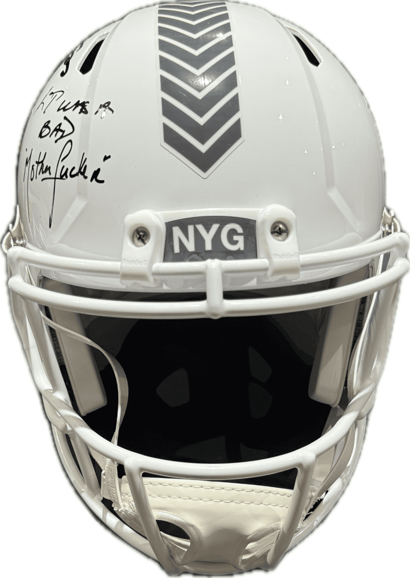 Lawrence Taylor Signed Full Size Giants Salute To Service Rep Helmet JSA BadMofo - Image 2