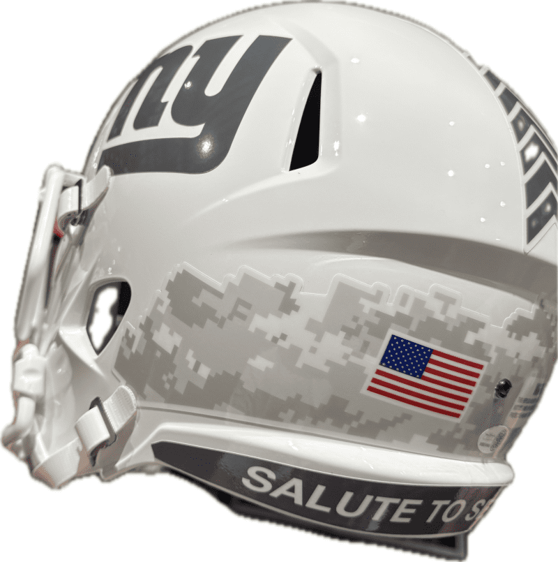 Lawrence Taylor Signed Full Size Giants Salute To Service Rep Helmet JSA BadMofo - Image 5