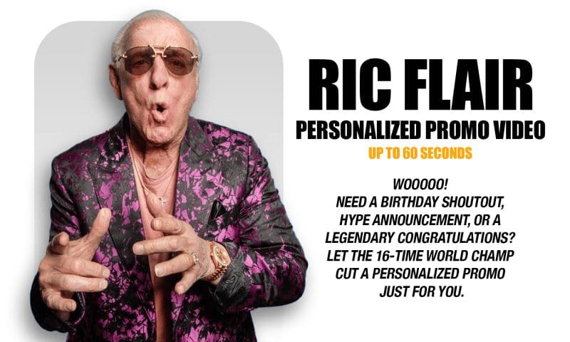 Ric Flair Personalized Promo Video (Up to 60 seconds)