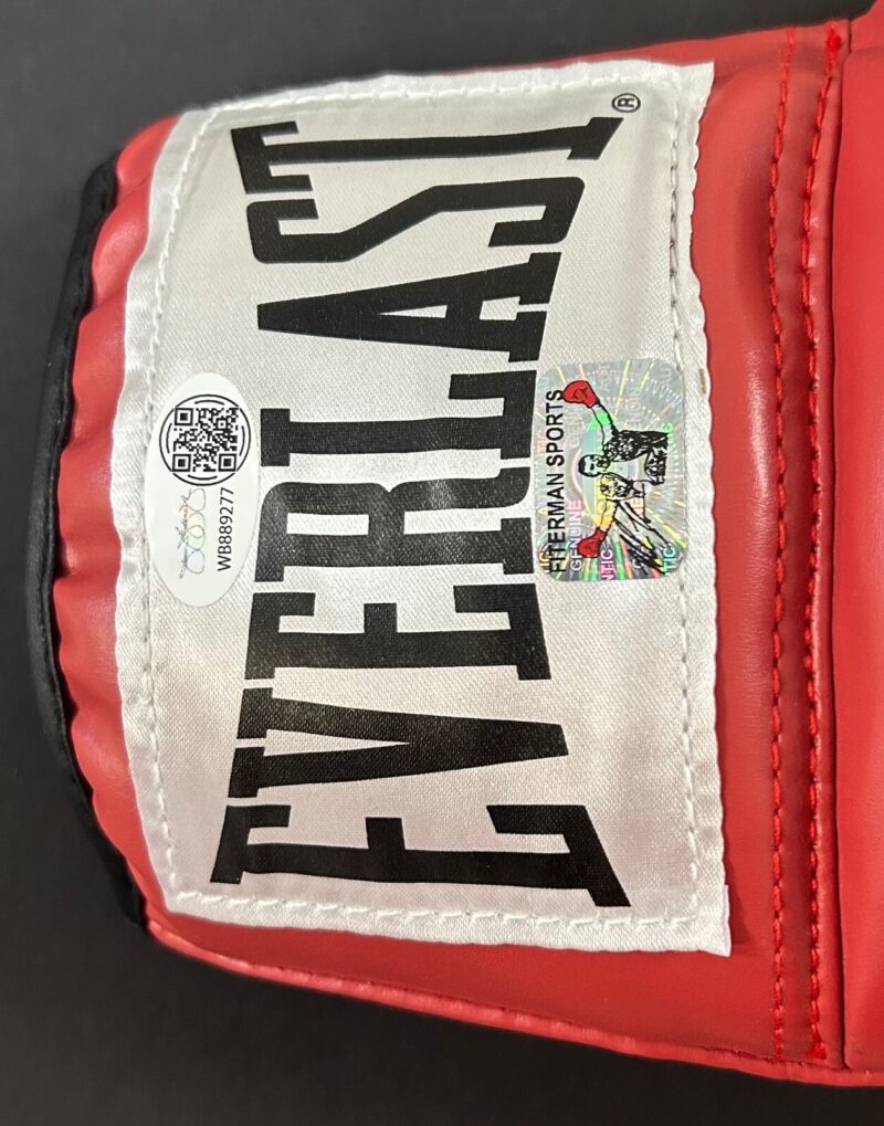 Mike Tyson Signed Autographed Red Boxing Glove JSA & Mike Tyson Holo Authen R - Image 2