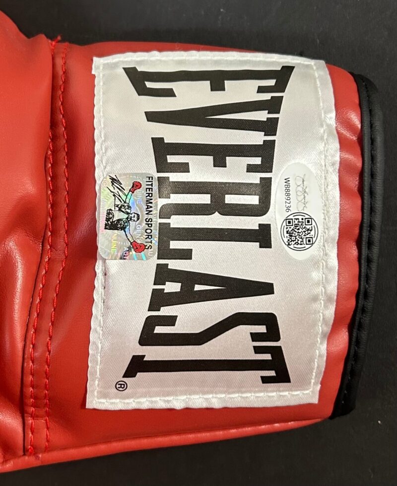 Mike Tyson Signed Autographed Red Boxing Glove JSA & Mike Tyson Holo Authen L - Image 2