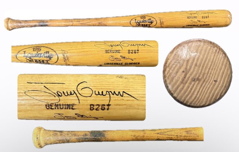 Tony Gwynn Signed 1983-1984 Rookie Era Game Used LS Bat Graded 9 PSA #1B37168