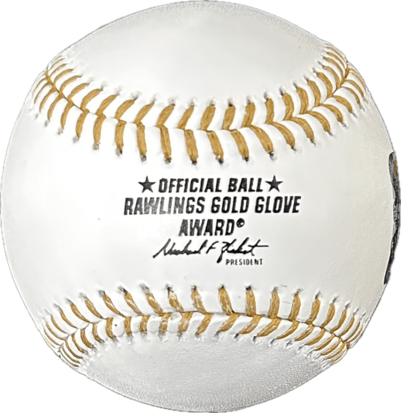 Pete Rose Signed Gold Glove Award Baseball JSA & Rose Player Hologram Hit King - Image 3
