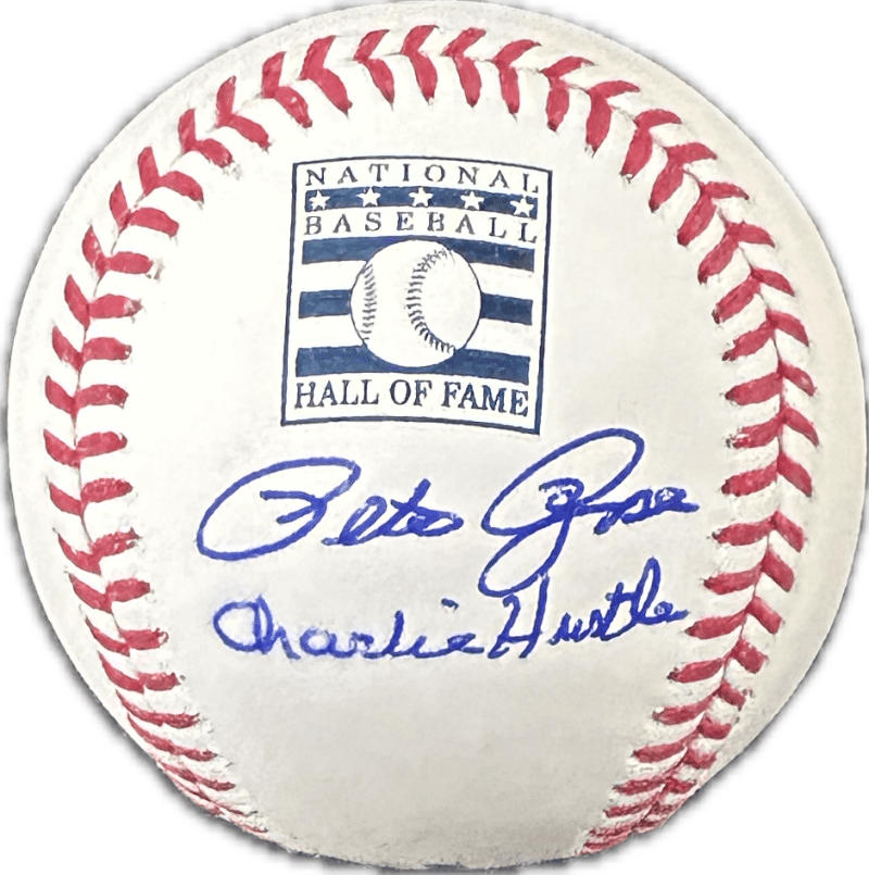 Pete Rose Signed Hall of Fame Baseball JSA & Rose Exclusive Player Hologram CH 1