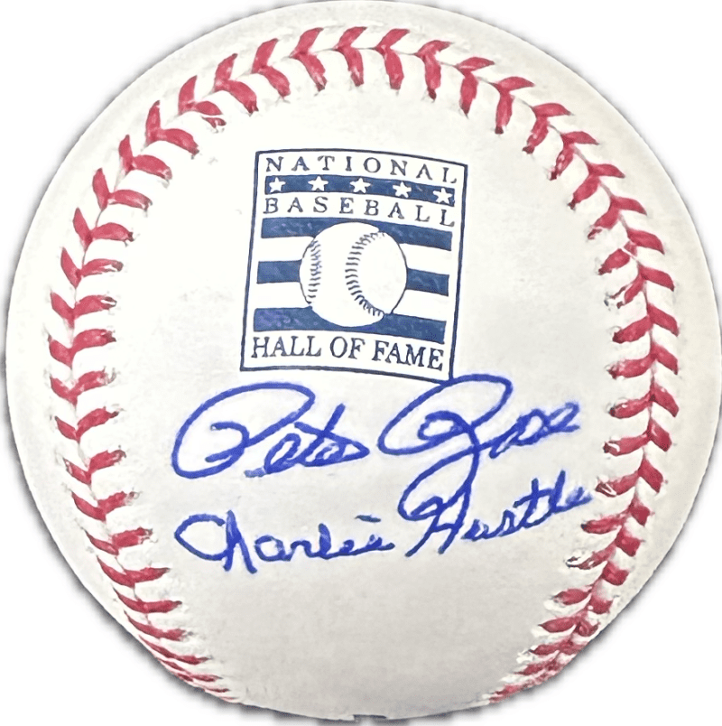Pete Rose Signed Hall of Fame Baseball JSA & Rose Exclusive Player Hologram CH 2