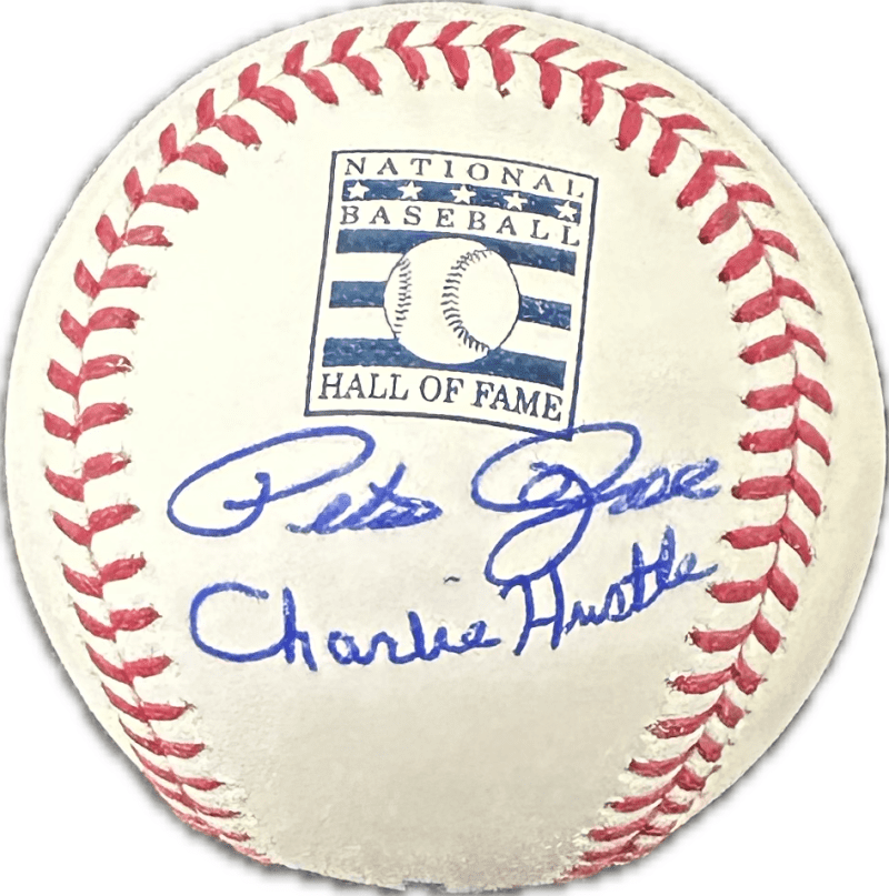 Pete Rose Signed Hall of Fame Baseball JSA & Rose Exclusive Player Hologram CH 3