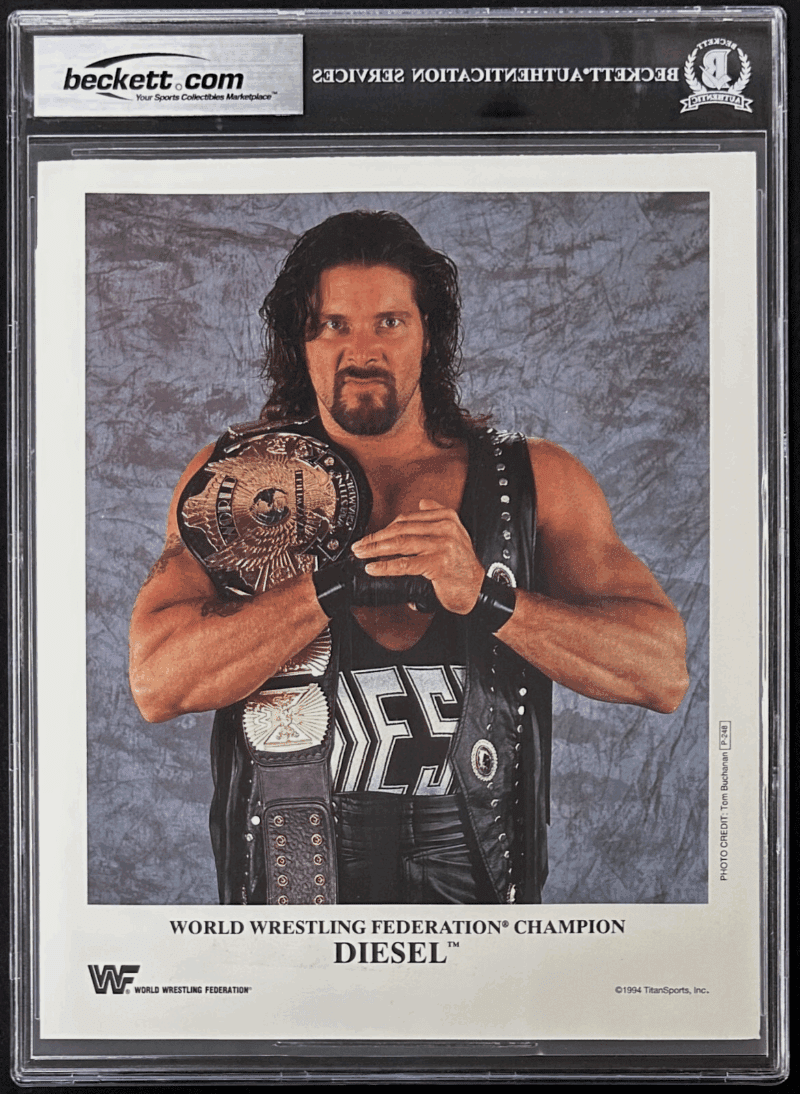 Undertaker Signed Photo WWF 1994 Titan Sports Promo Photo P-250 Beckett 16918963 - Image 2