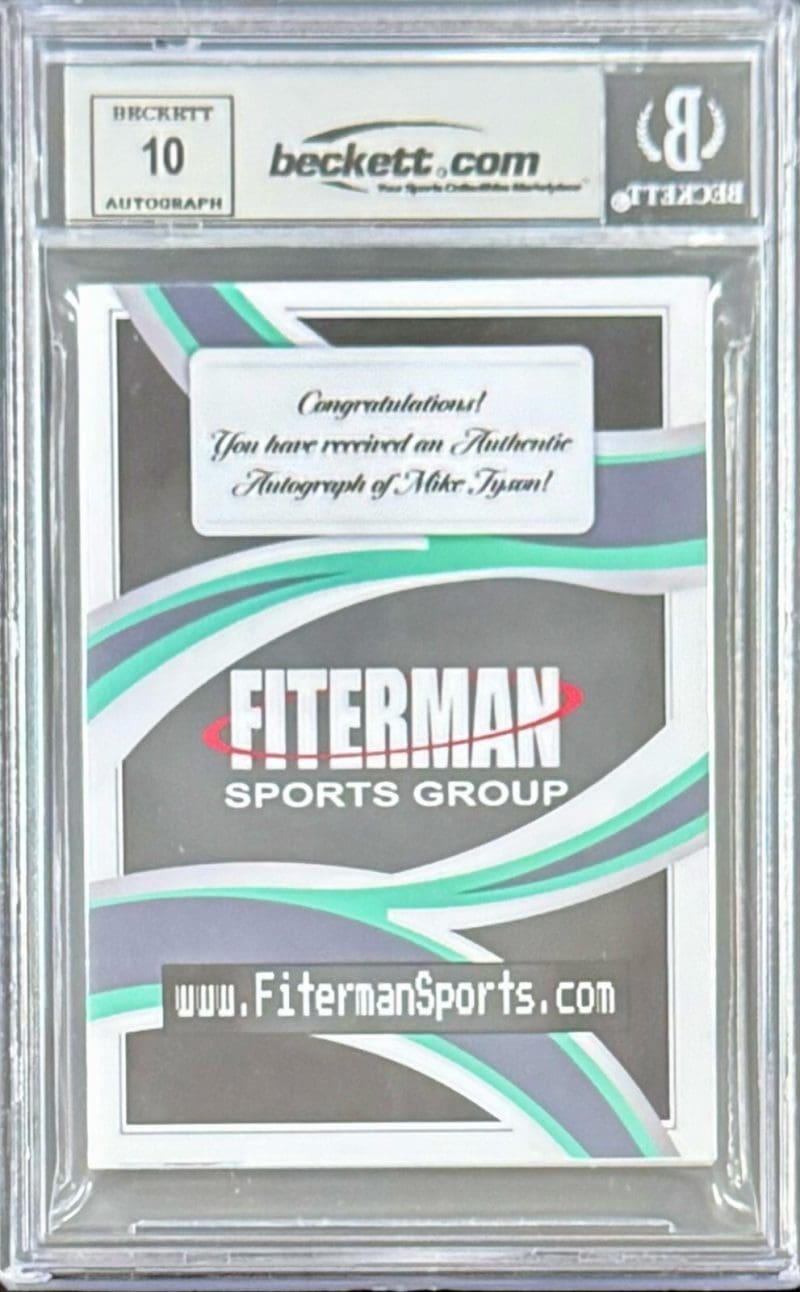 MIKE TYSON 2024 Fiterman Sports Exclusive Punch Out Signed Card BAS 16897671 (A) - Image 2