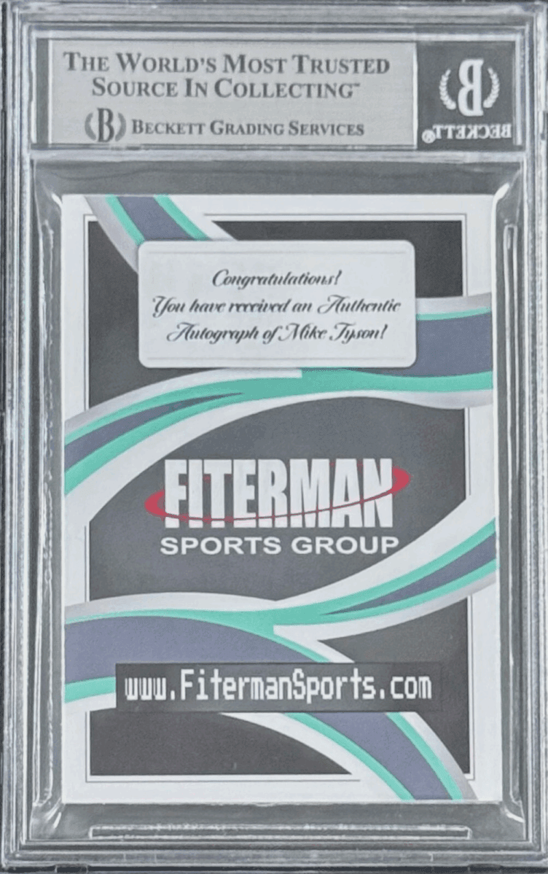 MIKE TYSON 2024 Fiterman Sports Exclusive Punch Out Signed Card BAS 16897852 (B) - Image 2
