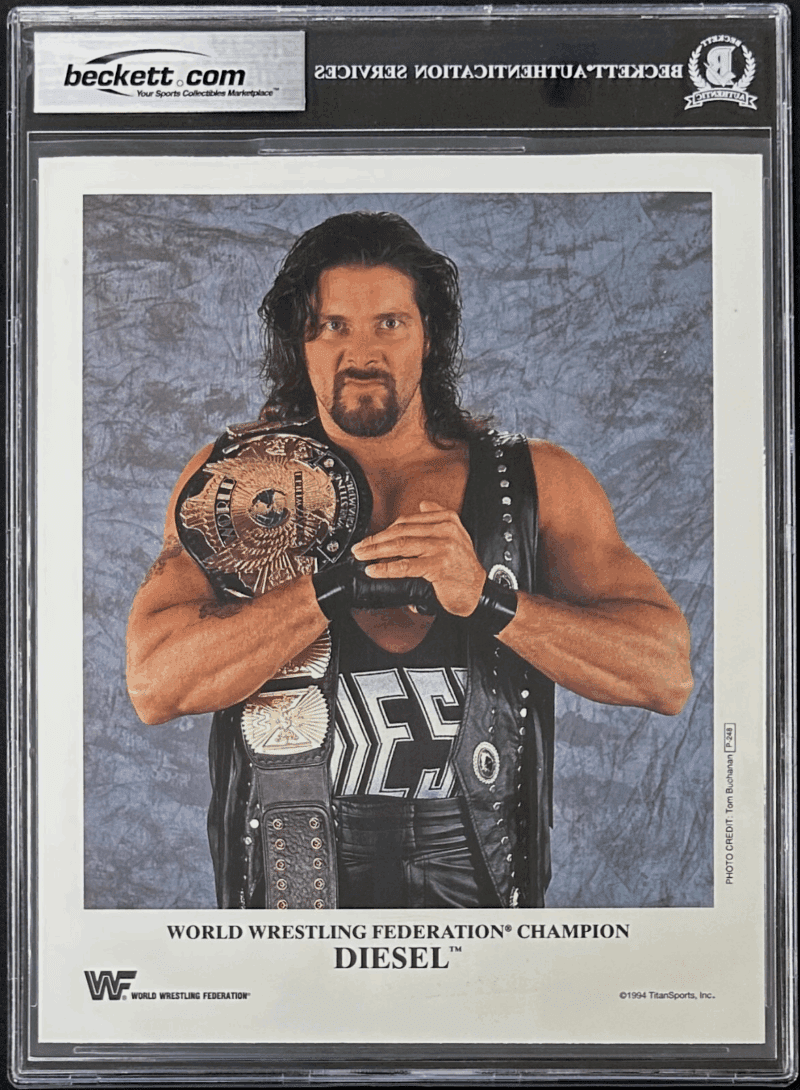 Undertaker Signed Photo WWF 1994 Titan Sports Promo Photo P-250 Beckett 16918965 - Image 2