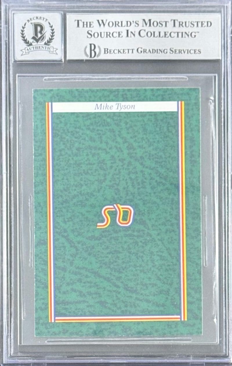 Mike Tyson Signed 1987 BBC A Question of Sport UK Card Beckett 15332985 Auto 10 - Image 2