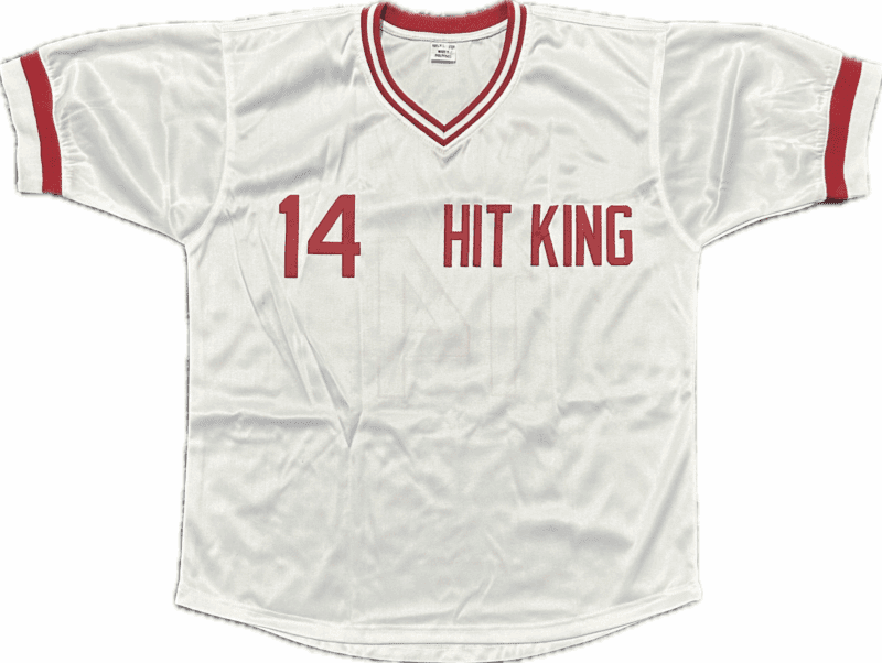 Pete Rose Signed Autographed White Jersey JSA & Rose Exclusive Hologram Authen - Image 3