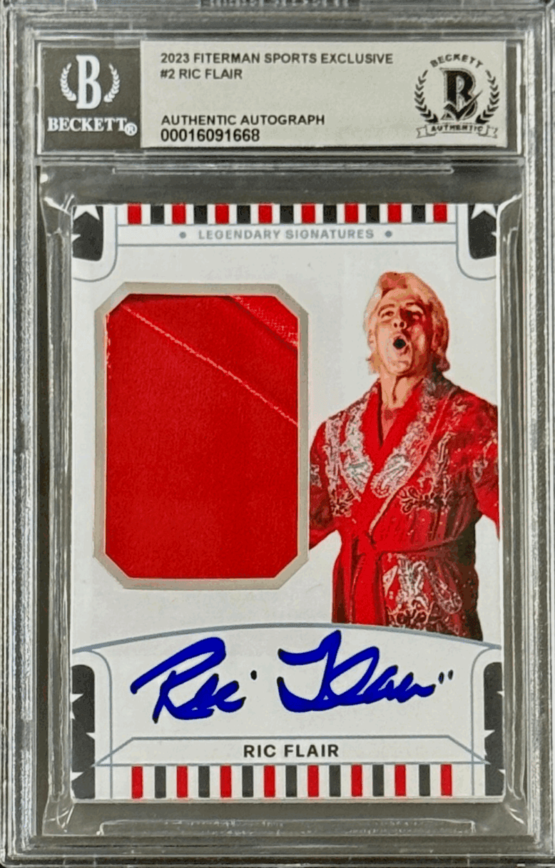 RIC FLAIR 2023 Fiterman Sports Exclusive Autographed Card Becket 16091668