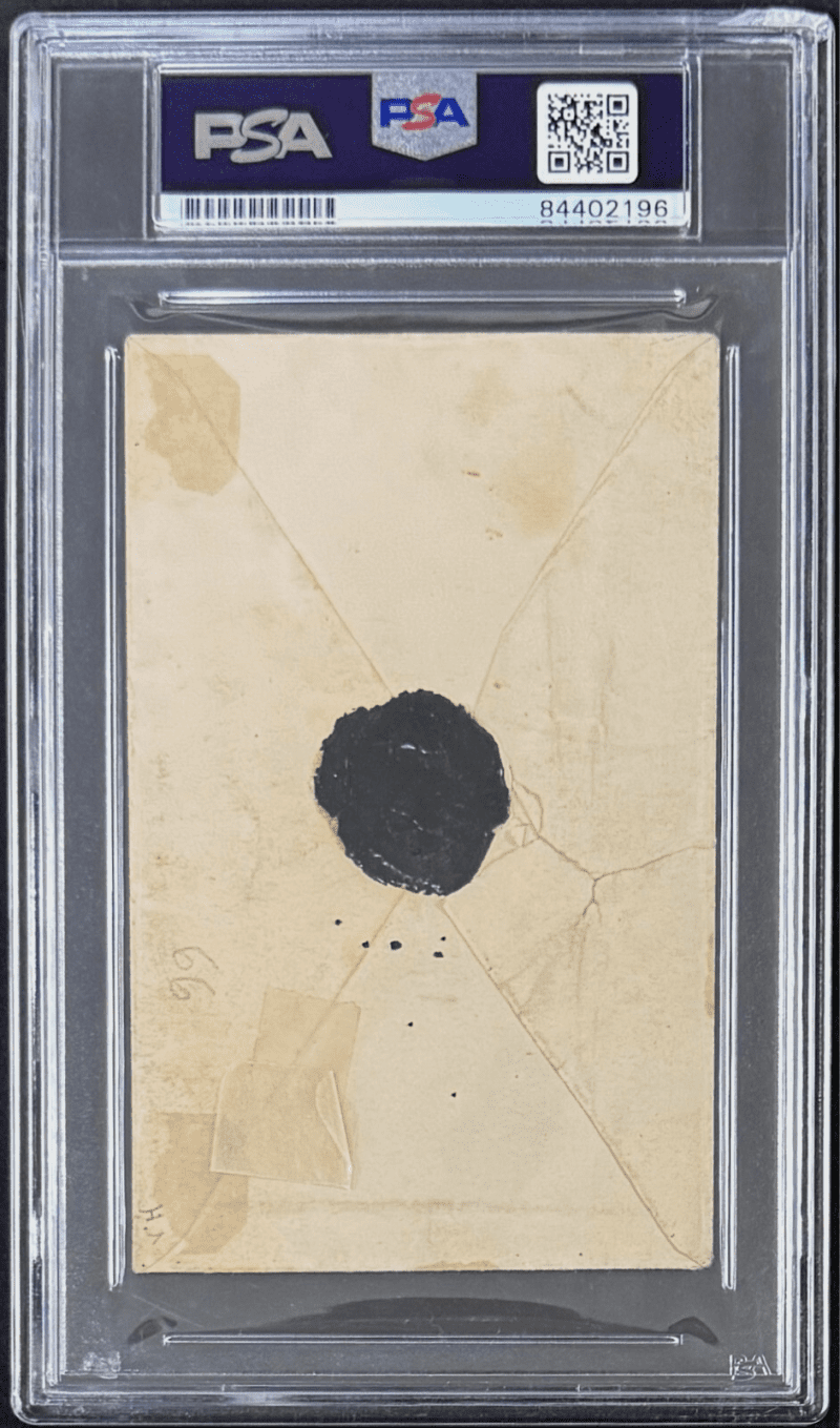 President John Tyler Signed Autographed Free Frank PSA NM-MT 8 84402196 - Image 3