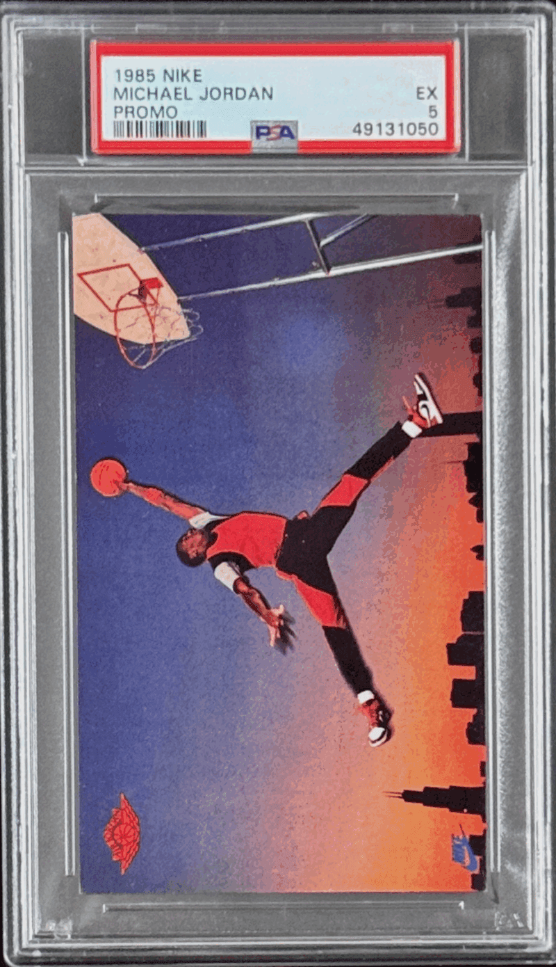 Michael Jordan 1985 Nike Promo Rookie Card PSA 5 EX 49131050 - Image 2