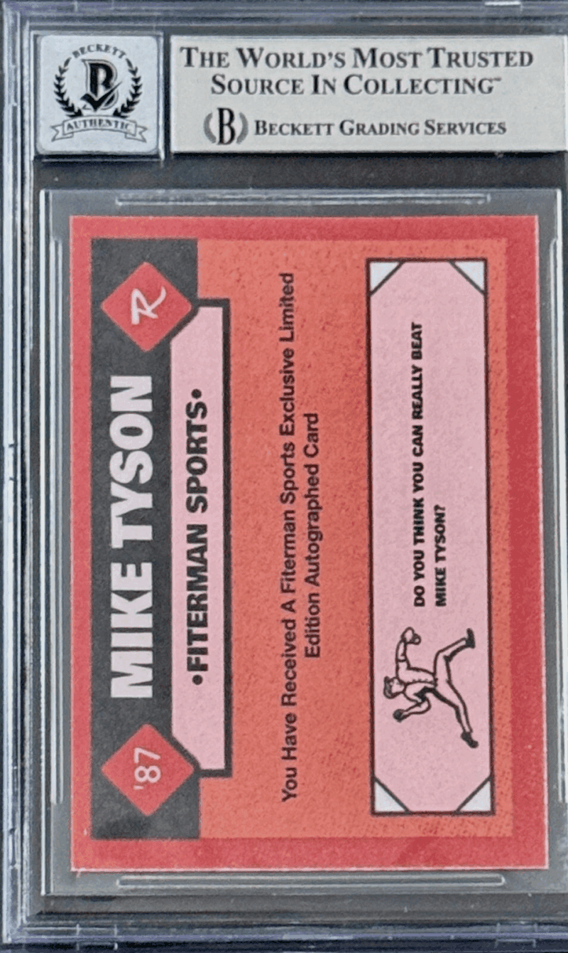 Mike Tyson Signed 2024 Fiterman Exclusive Card Beckett 16605974 Punch Out KD - Image 2