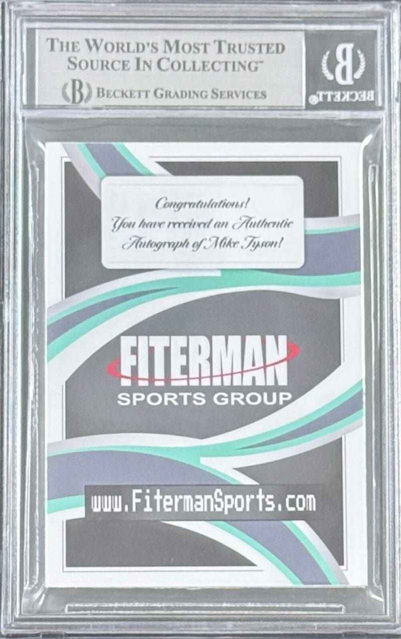MIKE TYSON 2024 Fiterman Sports Exclusive Punch Out Signed Card BAS 16897852 (B) - Image 2