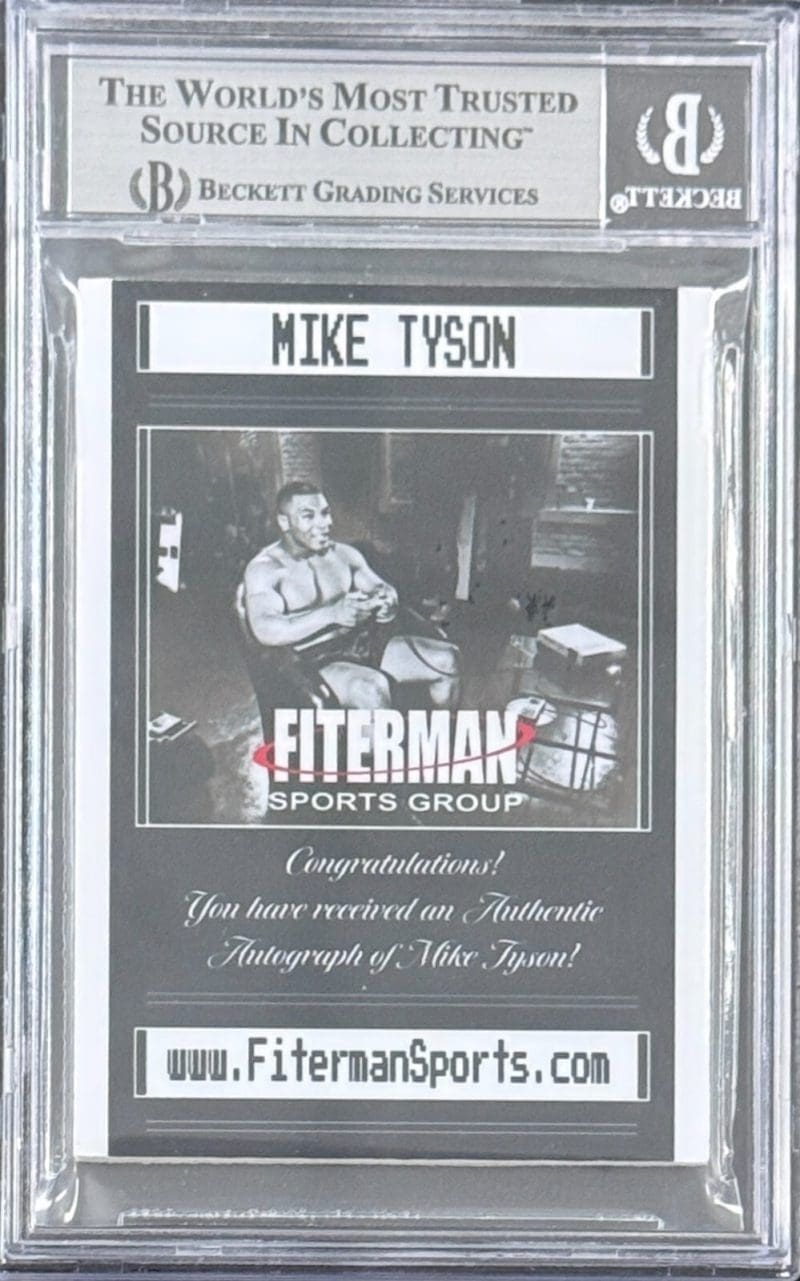 MIKE TYSON 2025 Fiterman Sports Exclusive Punch Out Signed Card BAS 17730797 (A) - Image 2
