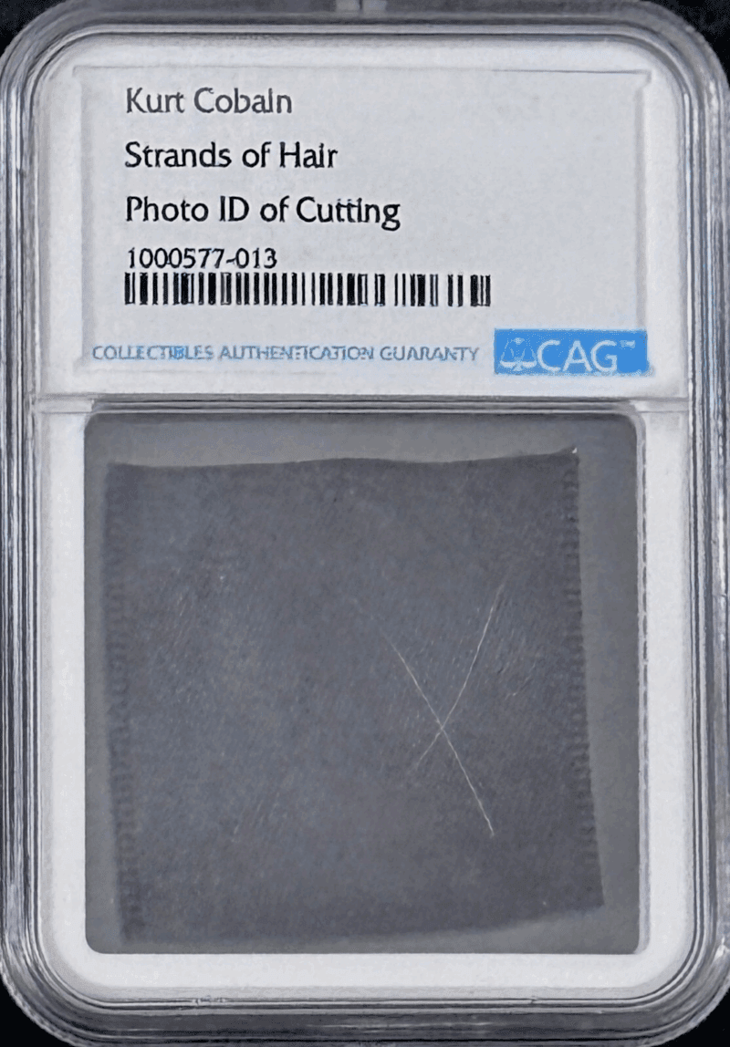 Kurt Cobain Strands of Hair CAG Authenticated Nirvana