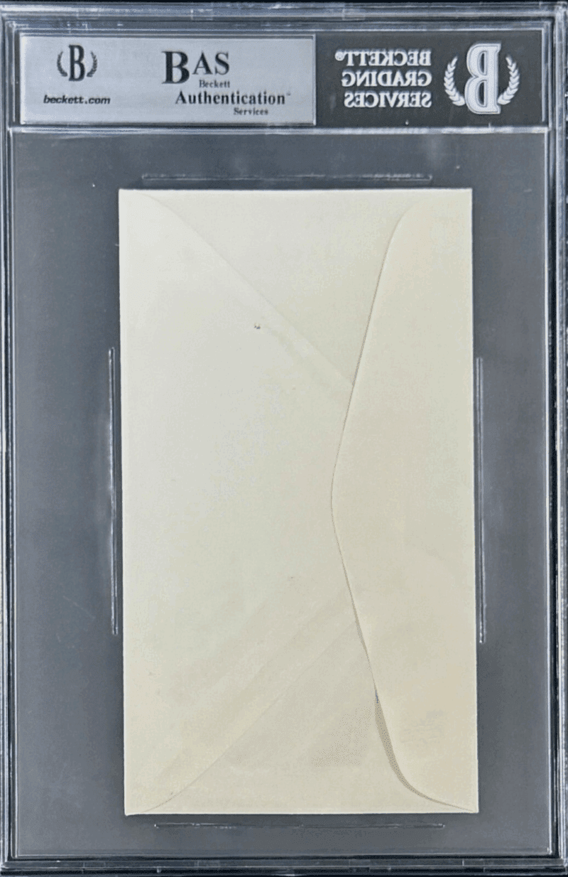 Pete Rose & Bart Giamatti Signed First Day Cover Beckett Sorry I Bet On Baseball - Image 3
