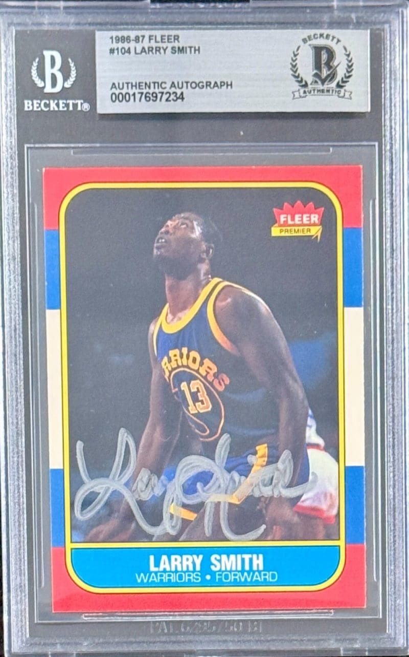 Larry Smith 1986-87 Fleer #104 BAS 17697234