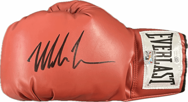 Mike Tyson Signed Autographed Red Boxing Glove JSA & Mike Tyson Holo Authen L