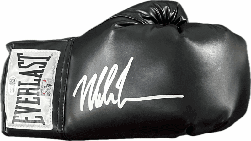 Mike Tyson Signed Autographed Black Boxing Glove JSA & Mike Tyson Holo Authen R