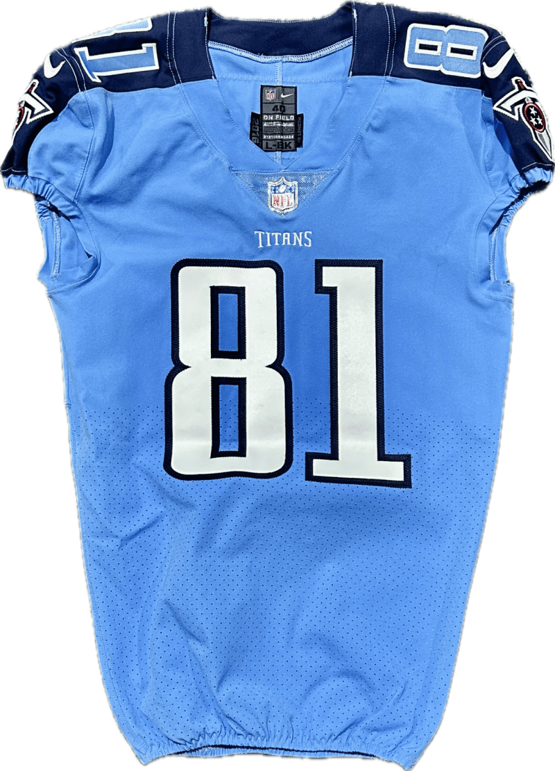 Andre Johnson Signed 2016 Team Issued Tennessee Titans On Field Nike Jersey JSA - Image 2